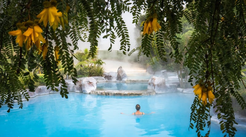2504 img taupo town wairakei terraces geothermal lady relaxting hot pools steam romantic large 2580x1440